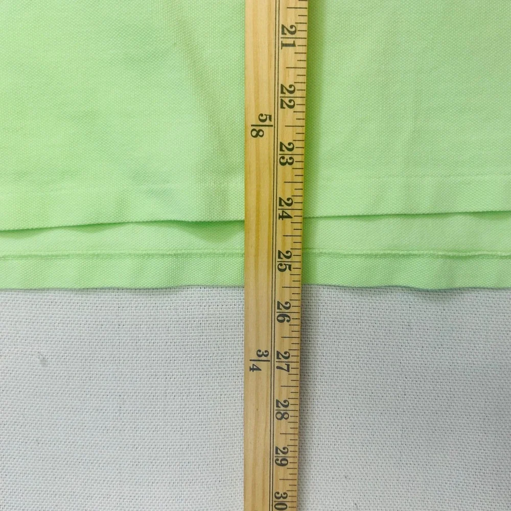Polo Ralph Lauren Custom Slim Fit Polo Shirt Men L Lime Green Golf Preppy Sporty